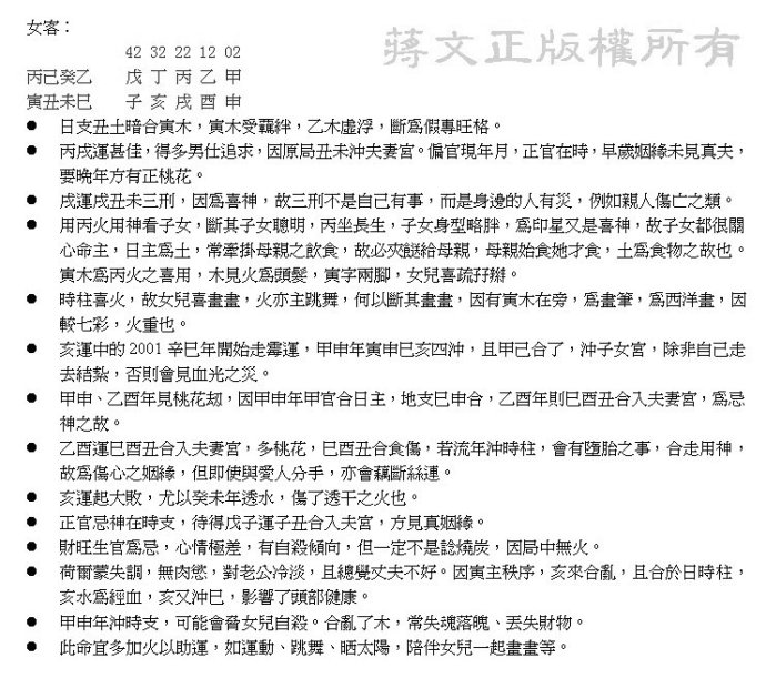 用神在時柱子女孝順