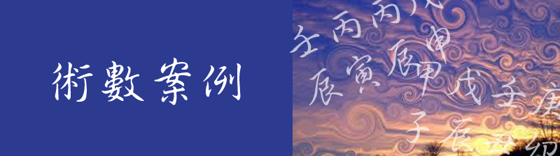 術數案例